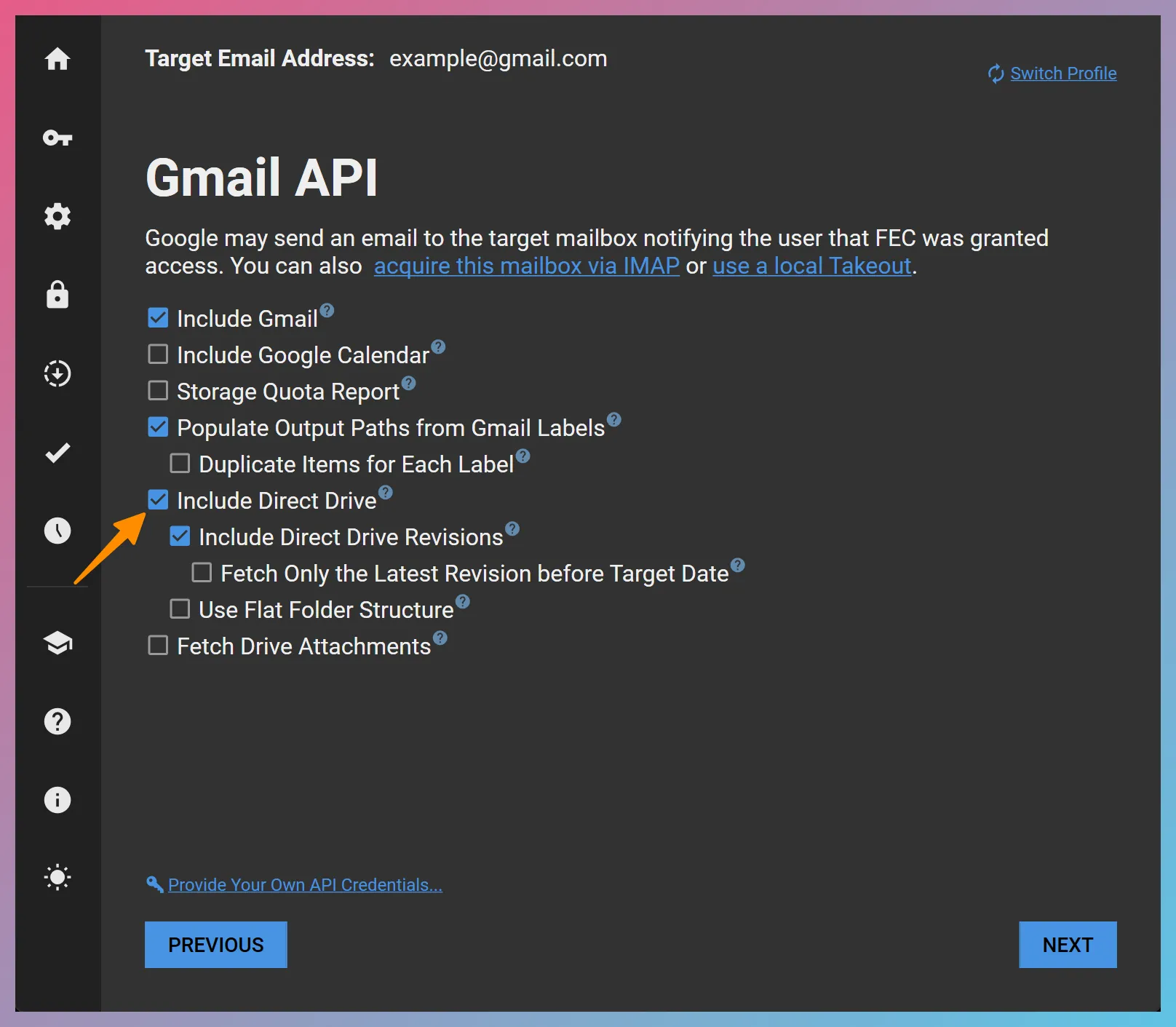Enabling Direct Drive Acquisition