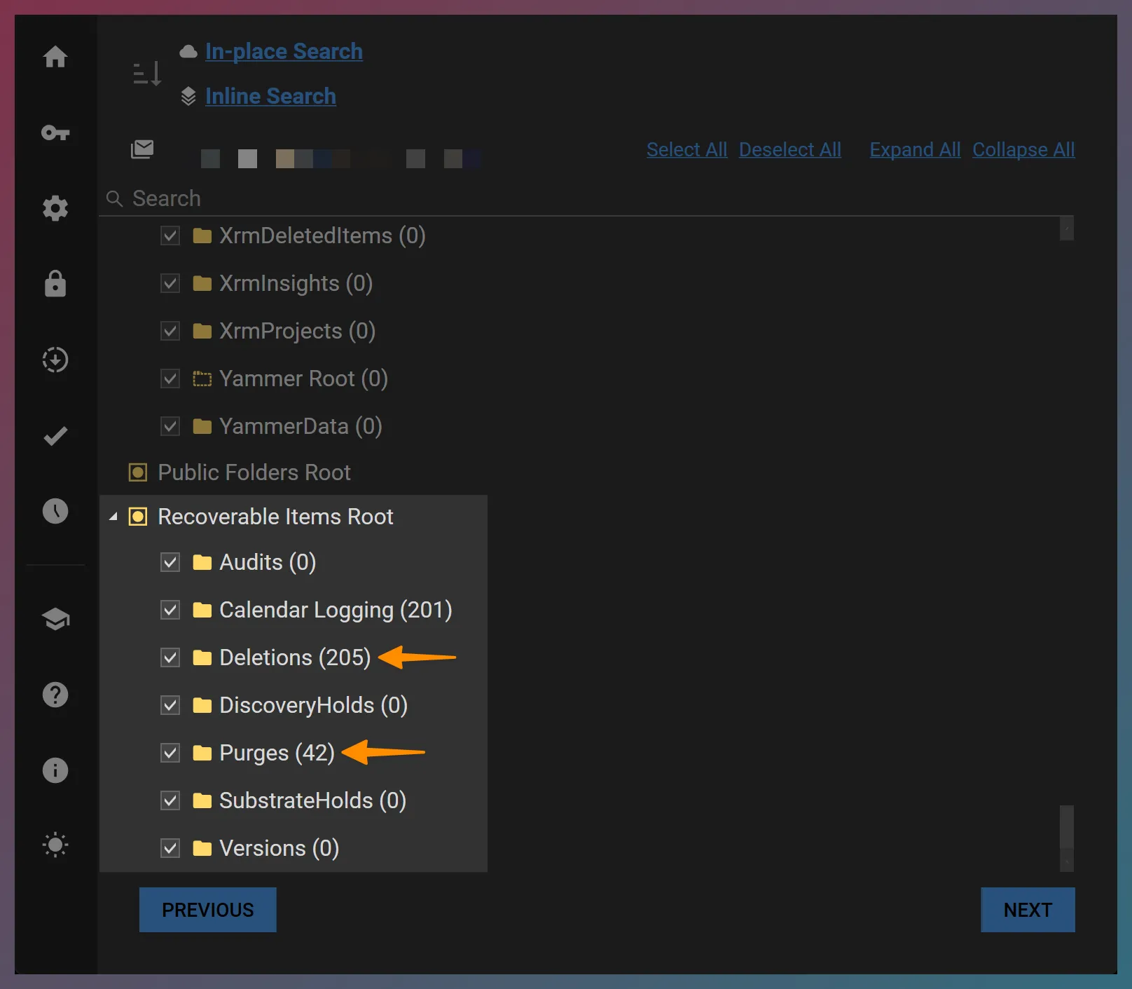 Recoverable Items Folder
