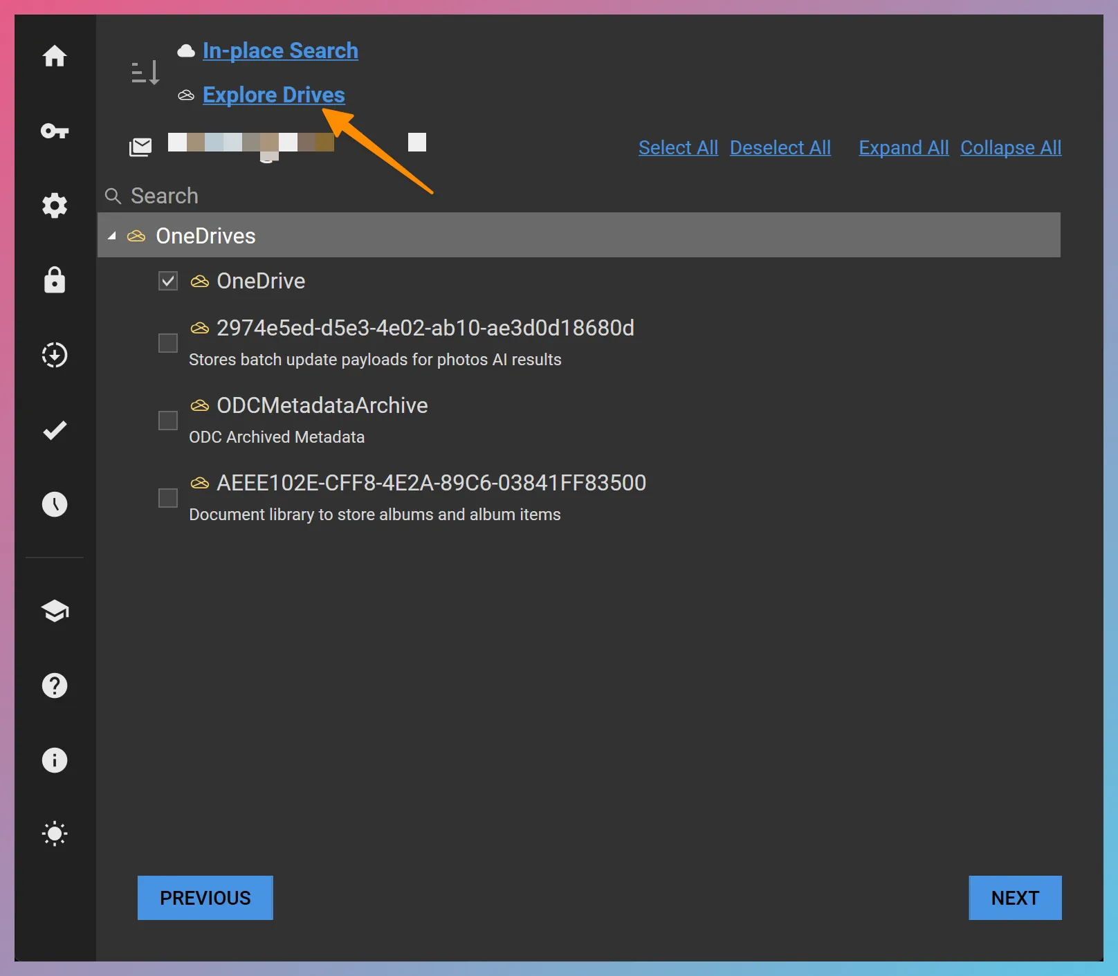 Launching Drive Explorer