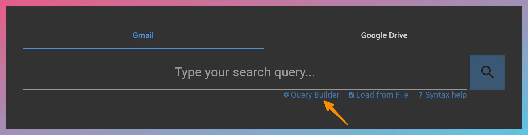 Launch Unified Query Builder