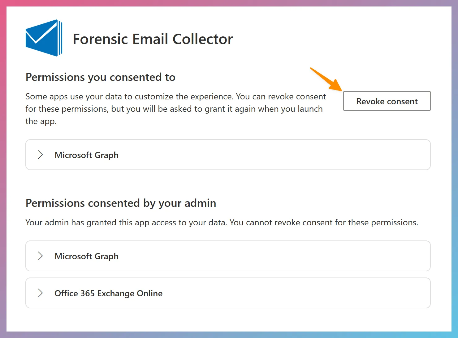 Revoke Consent for M365