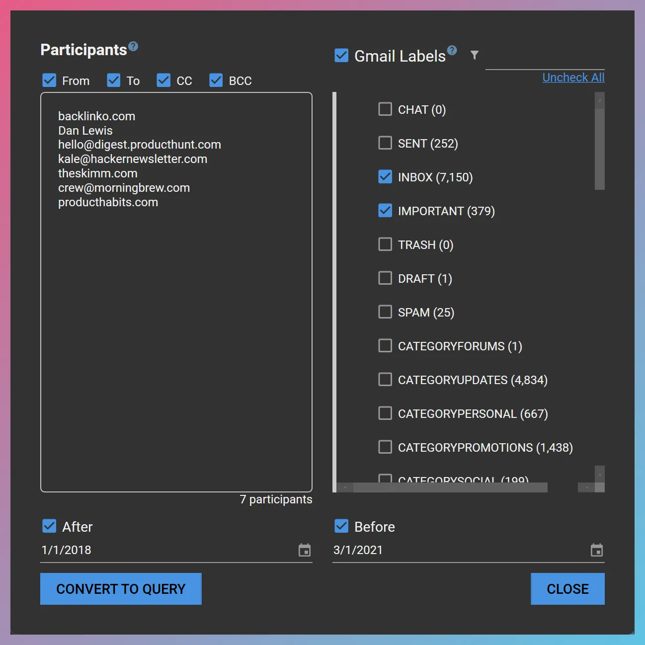 Unified Query Builder