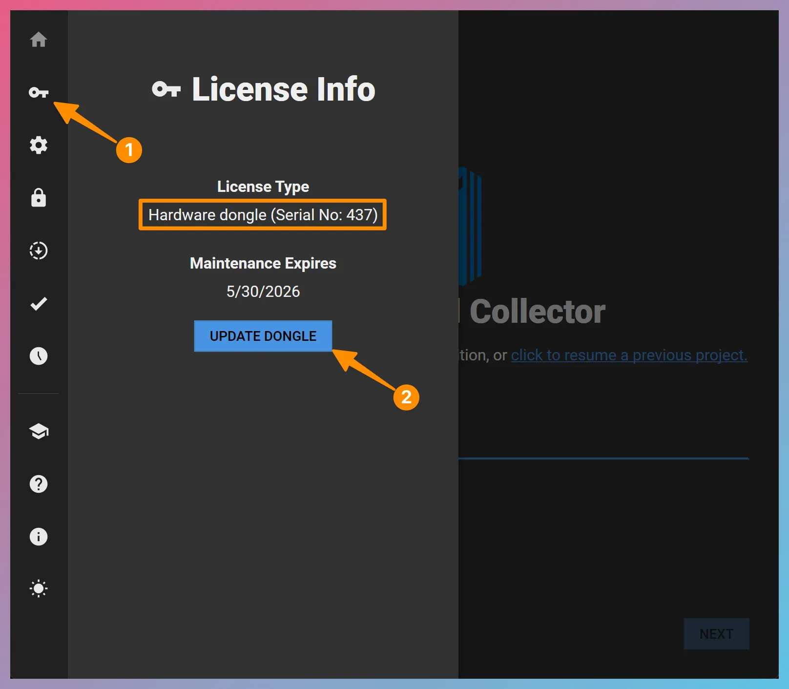 Dongle License Management
